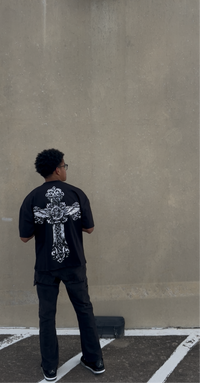 ANGEL WINGS CROSS BLACK