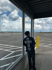 ANGEL WINGS CROSS BLACK