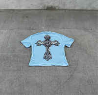 ANGEL WINGS CROSS BABY BLUE