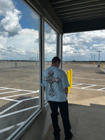 ANGEL WINGS CROSS BABY BLUE